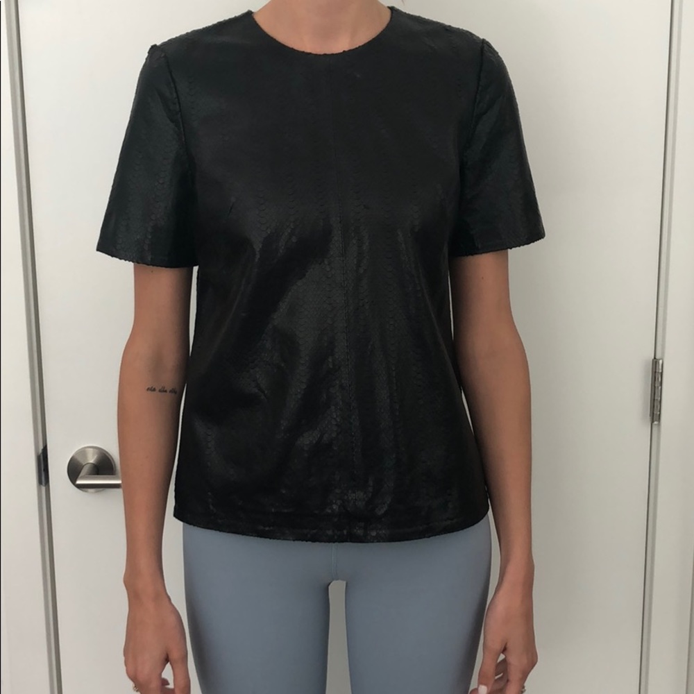 J Brand Leather Shirt